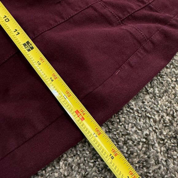 Forever 21 High Rise Waisted Jeans Flare Bellbottom Burgundy Red 28” - Picture 9 of 10
